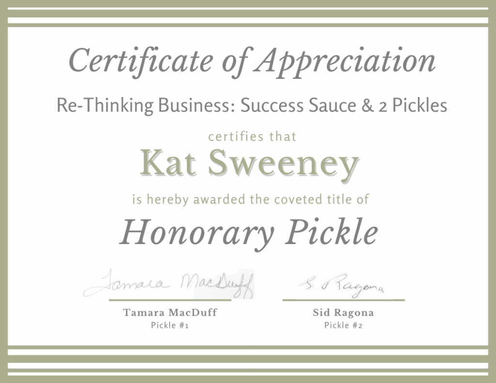 Honorary Pickle
